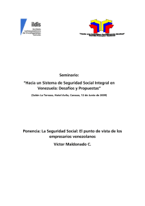 Seminario: “Hacia un Sistema de Seguridad Social Integral en