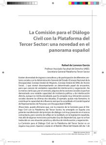 La Comisión para el Diálogo Civil con la Plataforma del Tercer Sector
