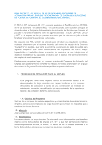 real decreto ley 16/2014, de 19 de diciembre: programa de