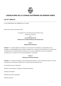 Ley N° 2506-07 - Buenos Aires Ciudad