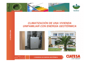Climatización de una vivienda unifamiliar con energía geotérmica