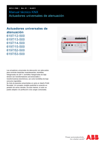 Manual técnico KNX Actuadores universales de atenuación