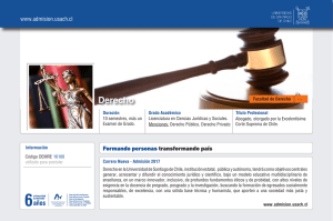 Derecho - Admisión Universidad de Santiago