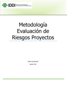 Metodología Evaluación de Riesgos Proyectos