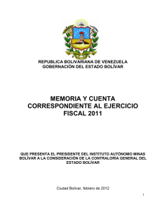 Memoria y Cuenta 2011