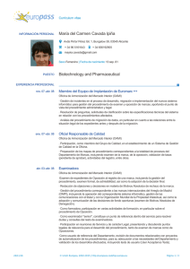 María del Carmen Cavada Ipiña Biotechnology and Pharmaceutical