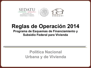 Reglas de Operación 2014