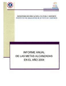 Informe anual INJUDE 2004