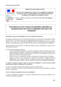 Preguntas frecuentes - Ministère de l`écologie et du développement