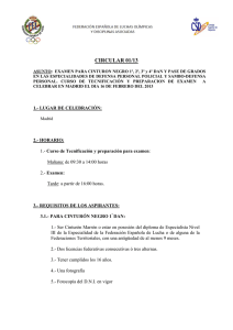 circular 01/13 - Federación española de luchas olímpicas