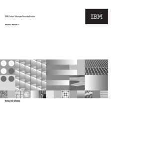 IBM Content Manager Records Enabler: Notas del release