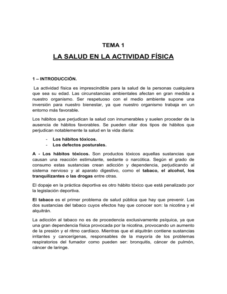 La Salud En La Actividad F Sica