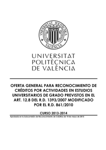 Oferta curso 2013-14