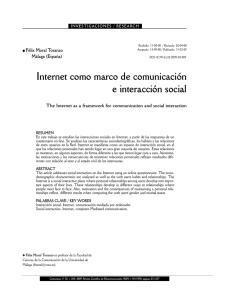 Internet como - Revista Comunicar
