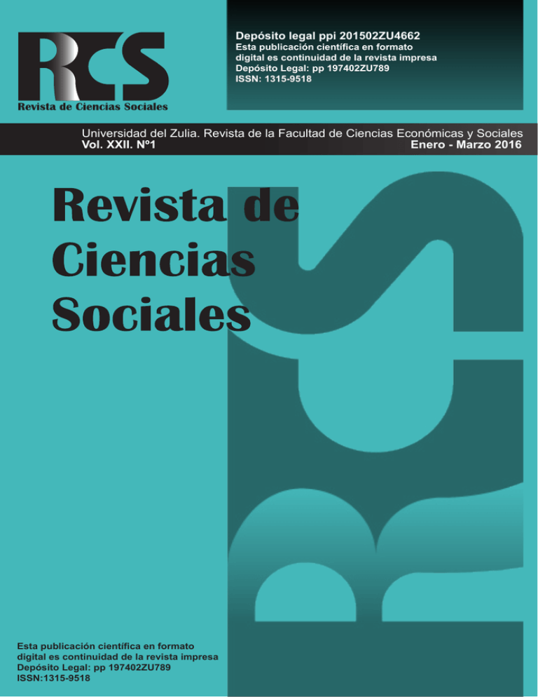 Universidad Del Zulia. Revista De La Facultad De Ciencias