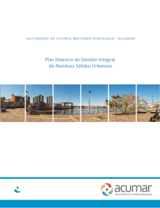 Plan Maestro de Gestión Integral de Residuos Sólidos Urbanoss