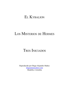 EL KYBALION LOS MISTERIOS DE HERMES TRES INICIADOS