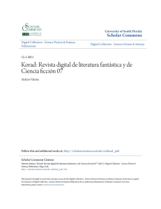 Korad: Revista digital de literatura fantÃ¡stica y de Ciencia ficciÃ³n 07