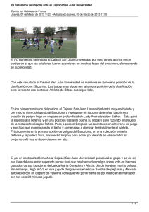 El Barcelona se impone ante el Cajasol San Juan Universidad