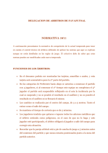 Normativa Delegación de arbitros 10 11