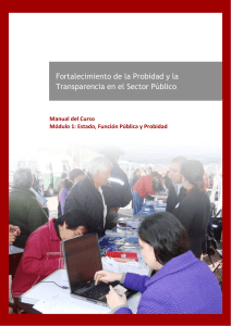 Fortalecimiento de la Probidad y la Transparencia en el Sector Público