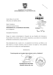 iiiiiiiiiiii - Asamblea Nacional del Ecuador