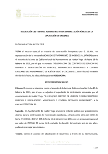resolución nº 3/2015 - Diputación de Granada