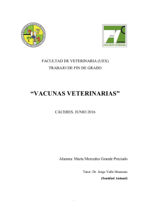 Vacunas veterinarias