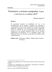 Feminism and Marginal Sectors: Achievements and setbacks in a