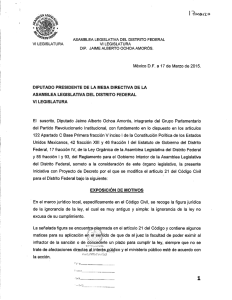 11MIMLo México D.F. a 17 de Marzo de 2015. El suscrito, Diputado