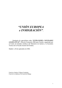 Unión Europea e Inmigración