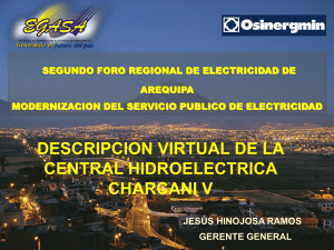 Descripición Virtual de la Central Hidroeléctrica Charcani V