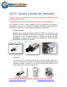CCTV: Circuito Cerrado de Televisión