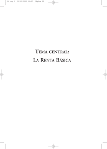 tema central: la renta básica