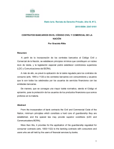 Ratio Iuris. Revista de Derecho Privado. Año III, N° 2, 2015 ISSN