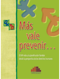 Más vale prevenir... El VIH-SIDA y la planificación familiar
