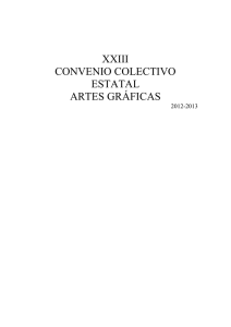 xxiii convenio colectivo estatal artes gráficas