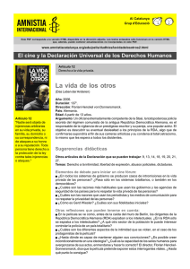 La vida de los otros - Amnistia Internacional Catalunya