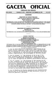 resolución 91-295 de 5 de noviembre de 1991, gaceta oficial 21977