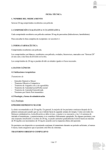 paroxetina - Agencia Española de Medicamentos y Productos