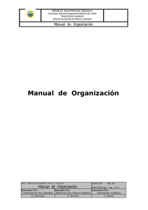 Manual de Organización - Universidad Marítima del Caribe