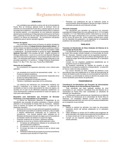 Reglamentos Académicos - Universidad de Puerto Rico Humacao