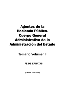 Agentes de la Hacienda Pública. Cuerpo General Administrativo de