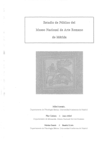 Estudio de Público del Museo de Arte Romano (Mérida) 1998