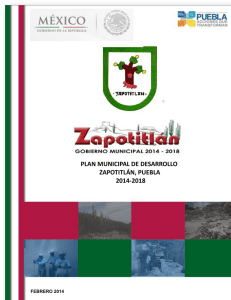 plan municipal de desarrollo zapotitlán, puebla 2014-2018