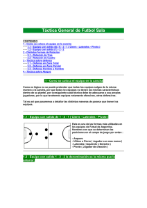 Táctica General de Futbol Sala - Escuelas de Fútbol de Logroño