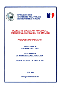 manuales de operación - Dirección de General de Aguas
