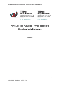 Uruguay VICCI, G. Formación de públicos y artes escénicas