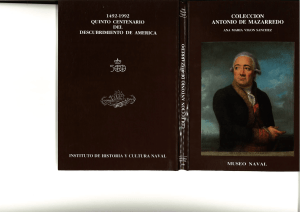 Catálogo de la colección "Antonio de Mazarredo"