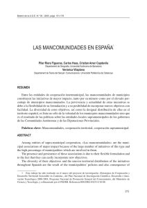Las mancomunidades en España - Boletín de la Asociación de